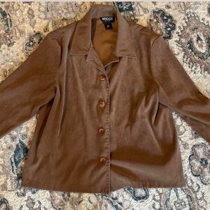 Briggs New York Women's suede velvet Brown Jacket